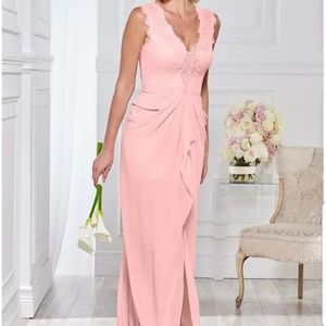 LACE DETAIL LONG DRESS